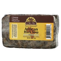 오케이 퓨어 내츄럴스 아프리칸 블랙 비누 오리지널 156g Okay Pure Naturals African Black Soap Original