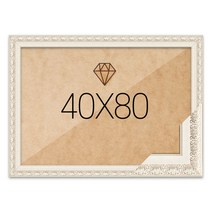 보석십자수 패브릭형 액자 40x80 고급형 매트화이트 (아크릴 보호필름-스티커판 포함)