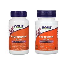 나우푸드 피크노제놀 60mg100mg 2종, 1개, 피크노제놀 100mg 60캡슐