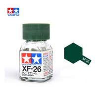 프라모델공구기타 10ml 타미야 에나멜 페인트 플랫 XF25-XF66 DIY 군사 탱크 선박 비행기 군인 모델 건담, 02 XF26 Deep Green