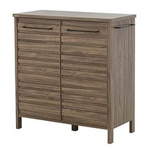 사토 산업 LAFIKA 캐비닛 찬장 폭 85.5cm 깊이 40cm 높이 90cm 브라운 가동 선반 후면 화장 스틸 손잡이 LF90-90C BR