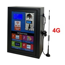 포스기 키오스크 아이디어 벽에 착 된 4G LCD 스크린 자동 기 (핀 코드 기능 포함) WiFi Mquina Expendedor, 한개옵션0