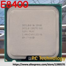 인텔 코어 2 듀오 CPU E8400 프로세서 3.00Ghz 6M 1333MHz 소켓 775 1 일 이내 486143