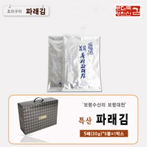 보령수산맛김 바다향기 대천파래김 5매(20g) * 20봉, 20개