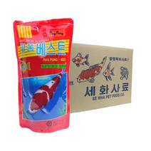 핑퐁 베스트 금붕어 비단잉어 사료, 500g, 20개