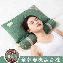 온찜질기 전신 온열찜질 전기 찜질기 좌식 매트 온열 복부 냉온찜질 마사지기, 그린-메밀 콤비 베개