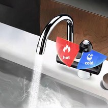 미니냉온수기 전기 온수기 욕실 주방 인스턴트 탭 수도꼭지 Tankless 3000W 220V/110V, 01 Black_01 미국 플러그