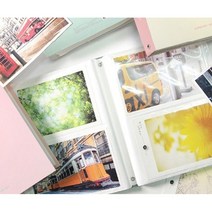 투영디자인 포토 사진앨범 160포켓 튼튼한 앨범 포켓형 2P 미니사진앨범 스크랩 0WA10904, 핑크, 1개