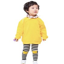 까꿍놀이터 애정맨투맨코디세트A 유아동 맨투맨+레깅스 국내제작