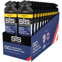 SIS Isotonic Energy Gels 22g 속효성 탄수화물 운동선수를 위한 성능 및 지구력 스포츠 영양 달리기 사이클링 철인 3종 경기 파인애플용 에너지 젤 -, Pineapple