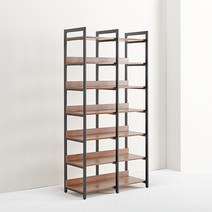 진영가구 다니아 철재 시스템 7단 다용도 수납선반-블랙, 블랙