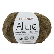 프리미어얀스 알루어 뜨개실, 230m, Antique Gold