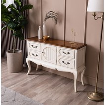 이태리 클래식 아이보리 원목 도어형 콘솔 1200 / 화분대 앤틱 모던 주방