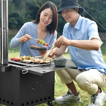 화로 화목난로 야외 전원주택 장작불멍 휴대용 캠핑 캠핑용 난로 우드스토브, 화목난로 소형