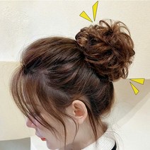 [KT알파쇼핑]헤어 링 여자 올림머리 당고머리 똥머리 가발, 내츄럴 블랙_수량_상세페이지참조, 내츄럴 블랙