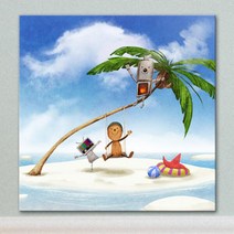 아트박스/꾸밈 iw650-깡통로봇과나무인형의여행_노프레임, 6타입