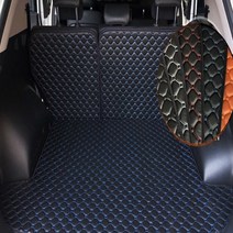 볼드 QM3 QM5 QM6 3D 가죽 풀커버 트렁크매트, 싼타페DM 더프라임 5인승, 블랙원단 레드스티치