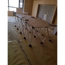 센티피드작업대 거리 다리 목공 접이식 톱 다이 지지대, 8 다리 0.6x1.65 미터 73 cm 높이