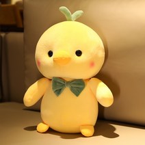 귀여운 병아리 인형 쿠션 애착 삐약이 작은 대형 모찌, A.나비넥타이를 하는 닭, 22cmcm
