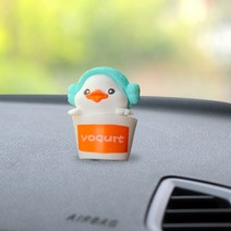 자동차 장식 인형 애니메이션 피규어 스윙 덕 모델 작은 노란색 오리 백미러 걸이식 귀여운 액세서리 선물, 7.G