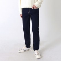 지지블랙 이드 스티치 피치기모 청바지 팬츠