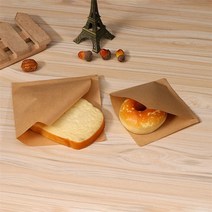 샌드위치포장 유산지 베이킹포장 버거박스 100Pcs 내유성 크래프트 종이 가방 포장 용기 12, 17x17cm