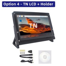 데모보드 악세사리 싱글모드 개발 7인치 터치 스크린 24x600 HDMI 호환 LCD 디스플레이 라즈베리 파이 오렌, 한개옵션1, 04 Option 4 TN