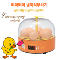 병아리 자동부화기 6구 자동온도조절 수분조절 유정란부화 자동부화기 계란부화기