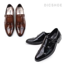 딕슈 남성용 더블몽크스트랩 키높이 정장구두