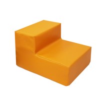 [방수계단] 까씨네 레자(인조가죽) 강아지계단/ 방수계단/1단 부터 3단E 사이즈 5종, 2단E 레자 오렌지