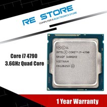 i77700k 인텔 코어 i7 4790 3.6GHz 쿼드 8M 5GT/s CPU 프로세서 SR1QF LGA 1150, 한개옵션0