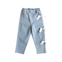 로아앤제인 리본 데님 팬츠