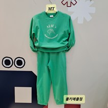 폴햄키즈 봄신상 얇은면 상하복 세트 맨투맨+조거핏바지 아동 상하 키즈