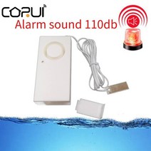 누수탐지기 CORUI 홈 알람 누수 경보 독립 센서 감지기 홍수 오버플로 110dB 보안 시스템, [01] WHITE