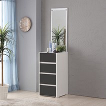 별수 심플 스탠딩 화장대 서랍형, 화이트