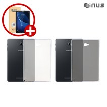 이스카이 (+강화유리 포함) 삼성 갤럭시탭 A6 s펜 10.1 태블릿 케이스 세트 SM-P580 P585, 젤리_누드블랙(+강화유리1매)