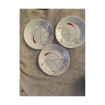 세트 of 4 빈티지 코렐 by Corning WILD플라워 Spring Bouquet 스몰 접시 7 In