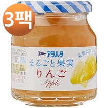 아오하타 통 과일 사과 잼 250g, 3팩