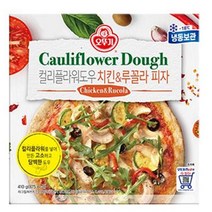 치킨&루꼴라 컬리플라워도우 피자 아이들 간식 410g, 1개