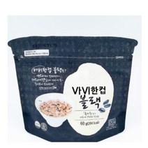 흑미 누룽지 / 흑미 바비한컵 1봉(60g) / 100% 국내쌀로 생산 HACCP인증 / 누룽지탕 / 여행용 / 아침식사용 / 웰빙간식용