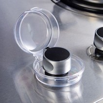 PKFARM 나도모르게튀어버린양념 가스렌지 사고방지 점화버튼 안전캡 오염방지 열방지 스위치 뚜껑, 2개(1SET), 블랙