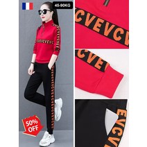 트렌디 캐주얼 운동복 세트 여성 편한 투피스 여성 데일리투피스 세트 여성 루즈핏 투피스