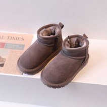 스노우보드신발 보드부츠 스노우보드부츠 스노우보드화 스노우부츠 주동우공용 겨울 화 심플한 스크럽 리얼 가죽 남녀 로우부츠, 그레이/55