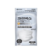 유한킴벌리 크리넥스 스타일마스크 KF-AD 비말차단용 흰색 대형(성인용) 3매입, 1봉