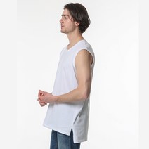 에어이지 코튼 레이어드 오버핏 민소매 티셔츠 S-4XL 남녀공용