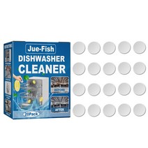 20Pcs Washing Machine Dishwasher Cleaner Stain Grease Remover Limescale Cleaning, 단일옵션