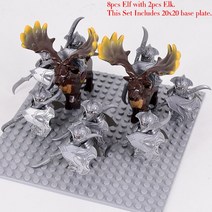 중세 군인 미니 피규어 장난감 호환 레고 엘프 기사 가드 아처 말 성기사 군인 장난감 군사 군대 블록, 스타일 05