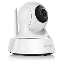 영어 설명서 HD Home Security IP Camera Wi-Fi 무선 미니 웹캠 모니터링 Wifi 720P 야간 CCTV 카메라 베이비 모니터, 3m 전원 코드 포함, 유럽 연합 플러그