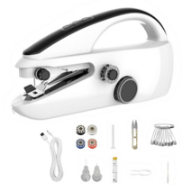 포대재봉틀 휴대용 미니 핸드 재봉틀, 화이트