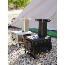 화목 난로 캠핑 나무 난방 장작 난로 야외 장작 보일러, 단일사이즈, RS-009B+수납가방